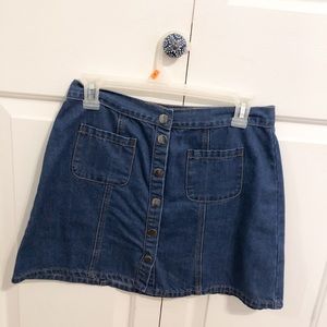 Urban Outfitters Button Down Denim Skirt